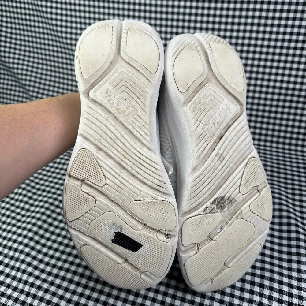 Hoka Solimar Women's White Grey Sneaker Workout Walking Athletic Shoe 7.5 B